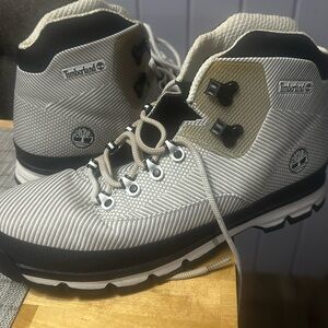 Timberland Eurohiker Jacquard Black/White Sz 13 Boots